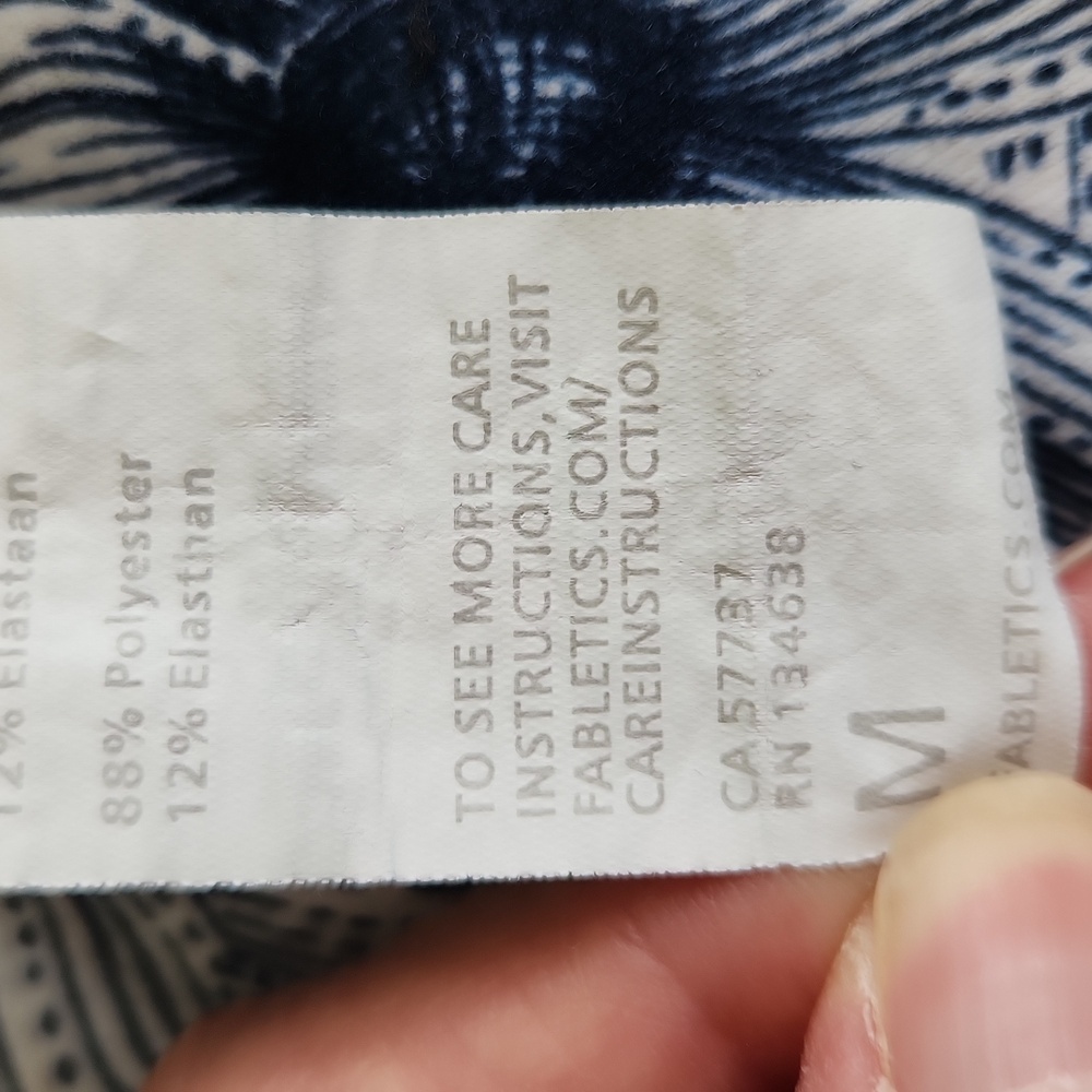 Fabletics Blue and White Midrise Powerhold Leggings - Picture 4 of 7